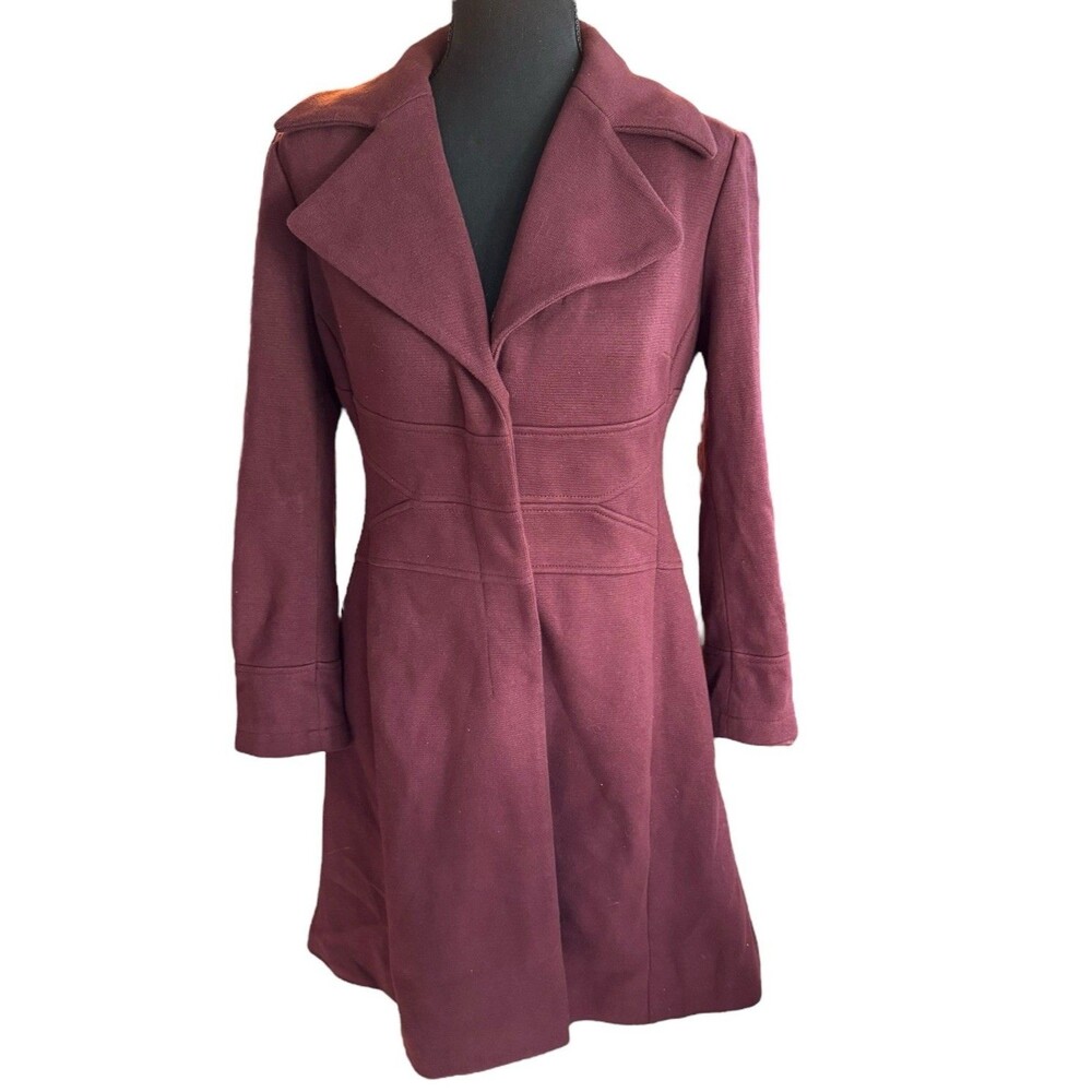 NWT INC‎ International Button Up Burgundy Size S Button Cuffs